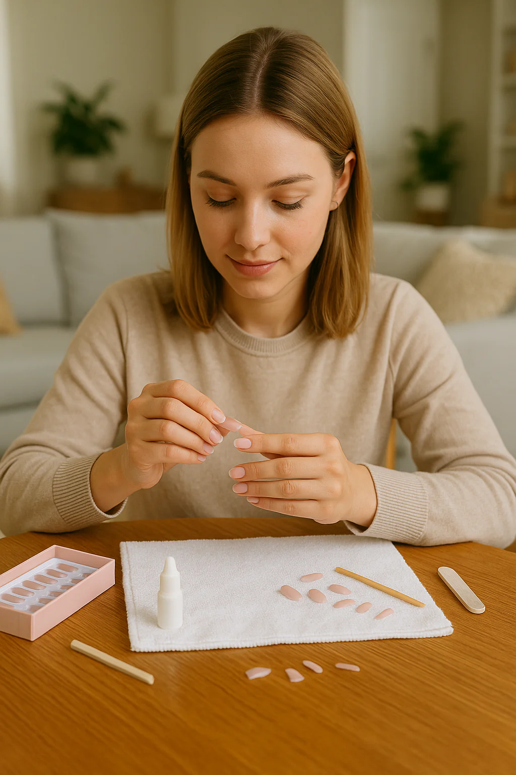 Apply Press-On Nails at Home:  Salon-Perfect Manicure
