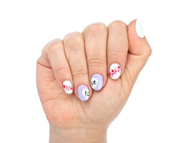 Short Valentine Nails for Work: Feel Festive